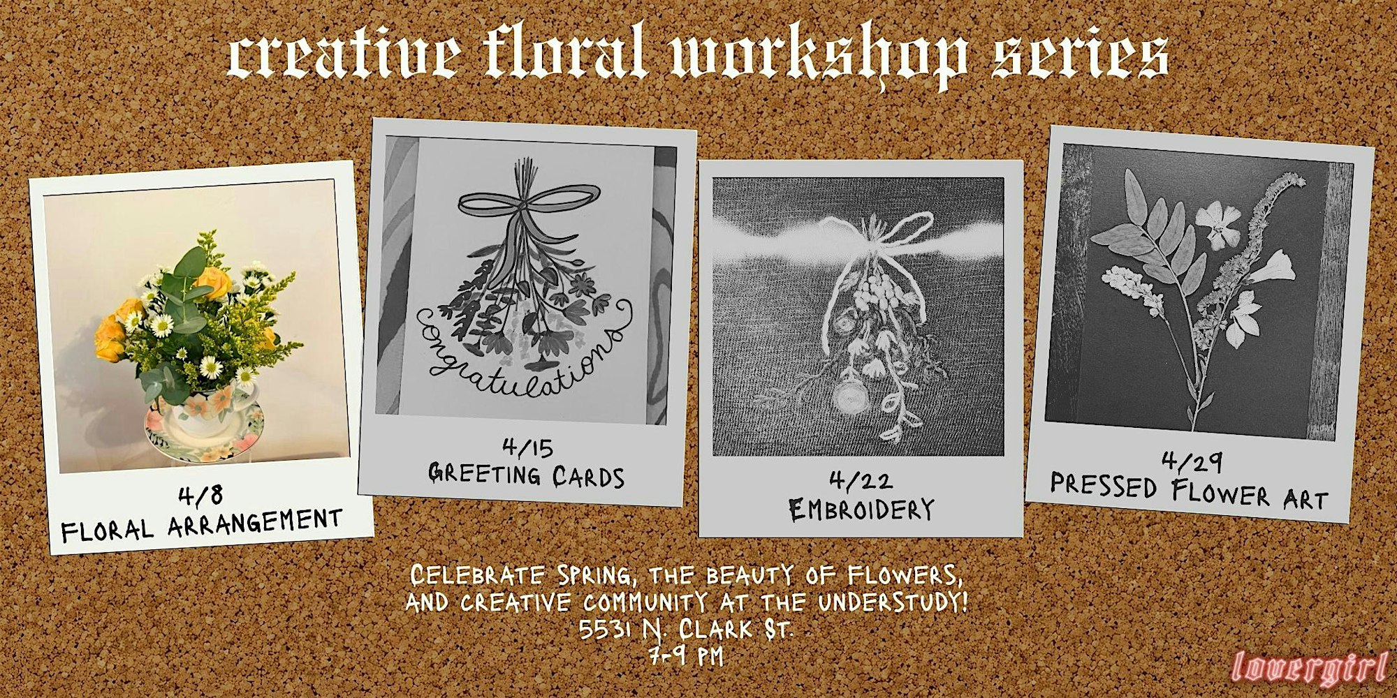 floral arrangement with Lovergirl Creates