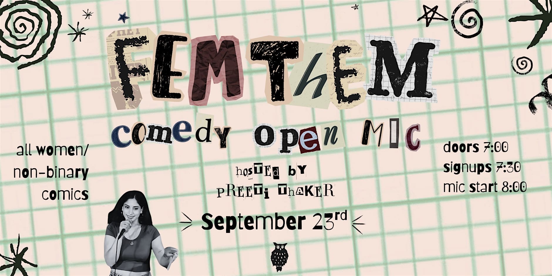 FEM/THEM Comedy Open Mic at The Understudy